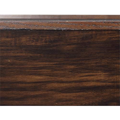 BOWERY HILL Shuffleboard Table Brown Blue Red