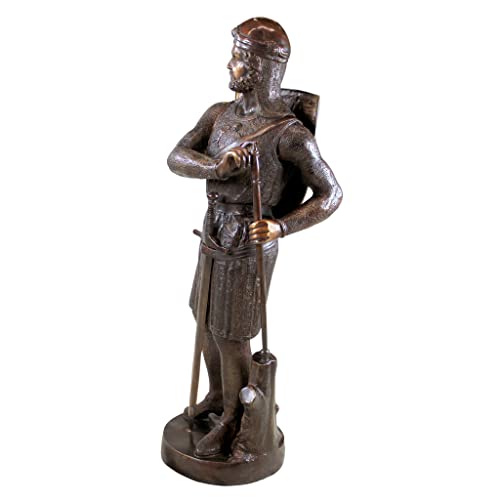 Design Toscano 13th Century Medieval Warrior Soldier Lost Wax Bronze Statue Bronze