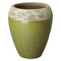 Emissary 22in Round Stoneware Planter Reef/Lime