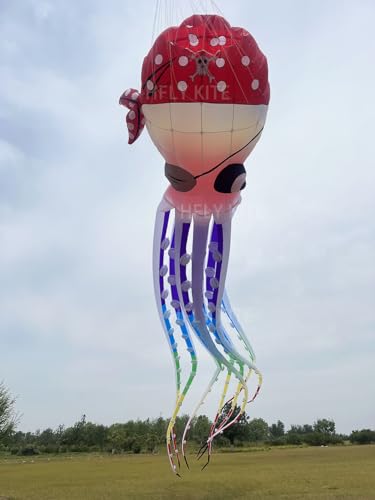 Yingfeida HFLY 20m Giant Pirate Octopus Inflatable Show Kite Colorful