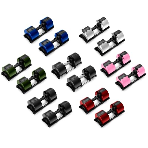 Bells of Steel Adjustable Dumbbells Set 5-80 lb Pink