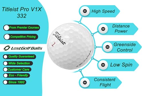 LostGolfBalls.com Titleist Pro V1x Golf Balls Good Condition AAA Quality Recycled Bulk White