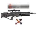 Wearable4U Hatsan Harpoon Arrow Air Rifle Bundle + Scope w/Rings + 6pk Arrows + Targets