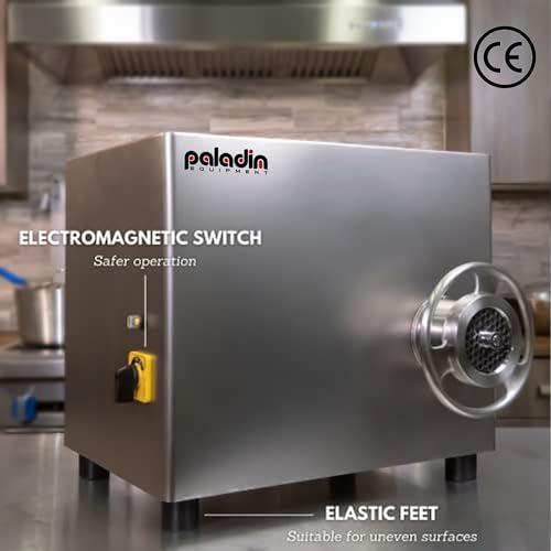Paladin Equipment 22" Commercial Electric Meat Grinder Silver