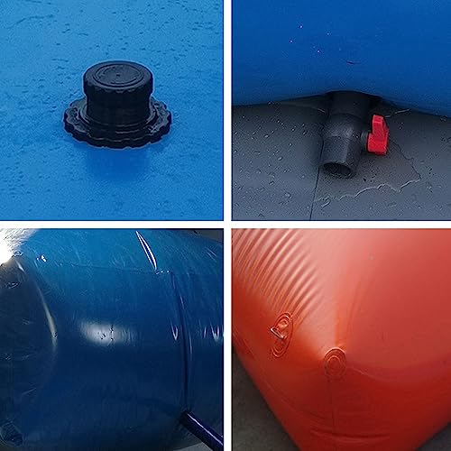 5sssallefaa Collapsible Emergency Water Tank Bladder Portable Storage Container 1.5x1x0.45m One Color