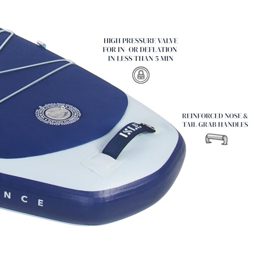 ISLE Surf and SUP Pioneer 3.0 Inflatable Stand Up Paddle Board Ice/Lumin/Slate