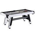 Hall of Games Arcade Drop Pocket Table with Pool Ball and Cue Stick Set White/Black