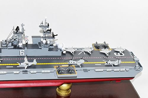 Squadron Nostalgia LLC LHA-6 USS America Amphibious Assault Ship 24-Inch Mahogany Model