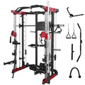 Fitness Dreamer Leg Developer Home Gym Smith Linear Bearing Cage Weight Lifting Machine Red