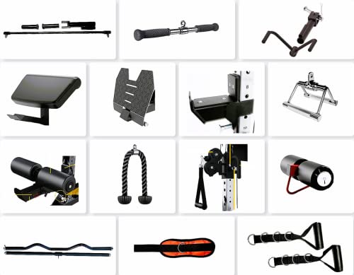 MiM USA Pro Master 1001 Smith Machine & Functional Trainer Home Gym Black
