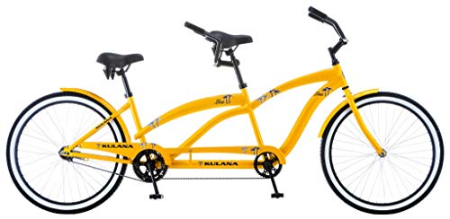 Kulana Lua Tandem Adult Beach Cruiser Bike Yellow