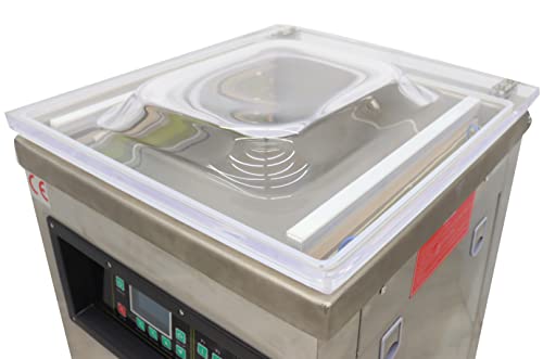 TECHTONGDA Chamber Vacuum Sealing Machine Stainless Steel Silver 15.7 Inch Sealing Length
