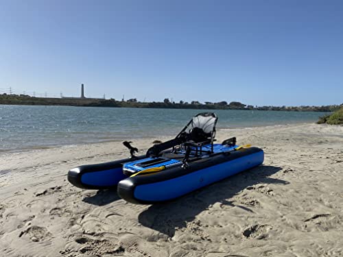 Riot Kayaks Mako 8.5 Air Inflatable Pedal Fishing Kayak Blue/Black