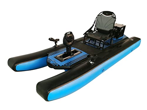 Riot Kayaks Mako 8.5 Air Inflatable Pedal Fishing Kayak Blue/Black