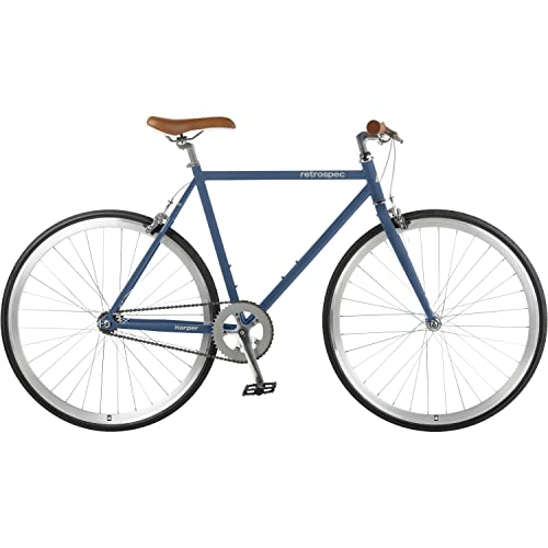 Retrospec Harper Single Speed Fixie-Style Bike Urban Commuter Bicycle Navy