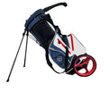 Zero Friction Wheel Pro Push Cart & Stand Bag Navy