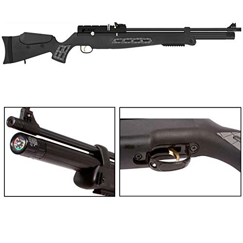 Hatsan Mod BT65 QE .22 Caliber PCP Bolt Action Air Rifle Bundle with 250 Pellets and Wearable4U Cloth Black