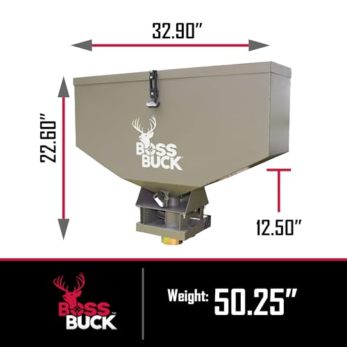 Boss Buck ATV Spreader with Adjustable Flow Rate & 4 Prong Tail Light Adapter, 2 Pack
