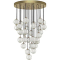 Alora Lighting Marni Pendant LED Natural Brass Silver
