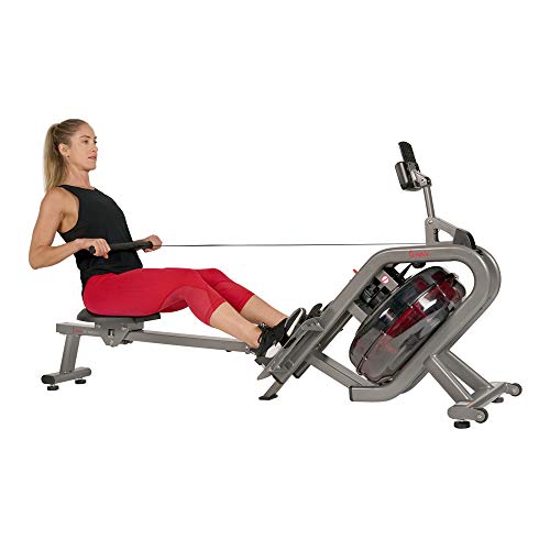 Sunny Health & Fitness Phantom Hydro Water Rowing Machine - SF-RW5910 Black
