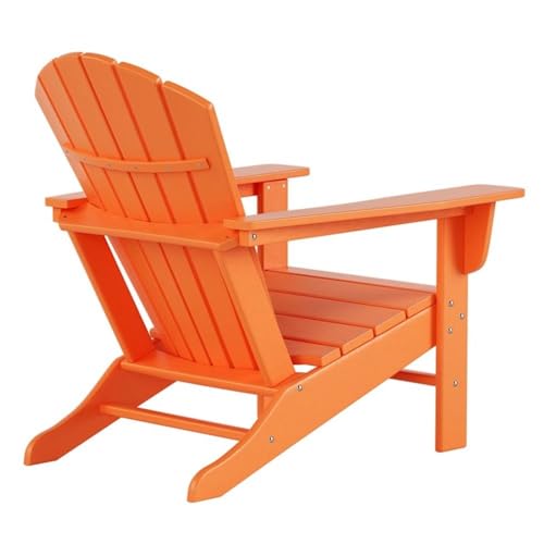 Afuera Living Portside Classic Outdoor Adirondack Chair Set of 4 Orange