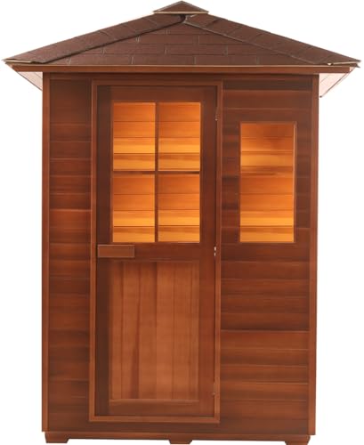 SymbolicSpas Outdoor Swedish Sauna Canadian Cedar Wood