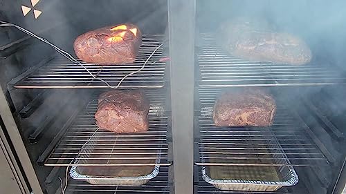 Pellet Pro Double D Vertical Cabinet Pellet Smoker with PID Controller Black
