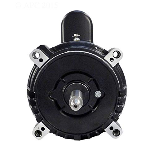 The Pool Supply Shop 1 Horsepower Black and Silver Key Shaft Pool Pump Motor 1.5 SF Black