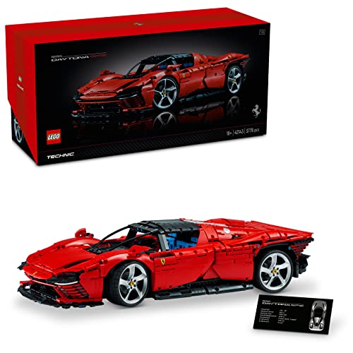 LEGO Technic Ferrari Daytona SP3 42143 Race Car Model Kit Multicolor