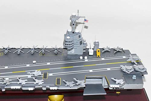 Squadron Nostalgia LLC USS Gerald R Ford CVN-78 Ford Class Carrier Scale Model Mahogany 24 Inch Navy