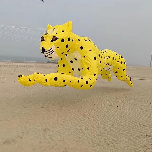 Yingfeida HFLY Inflatable 10m Large Leopard Kite Yellow