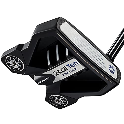 Odyssey Golf 2021 Ten Putter Right-Handed 2 Ball Lined Arm Lock Grip 40" Black