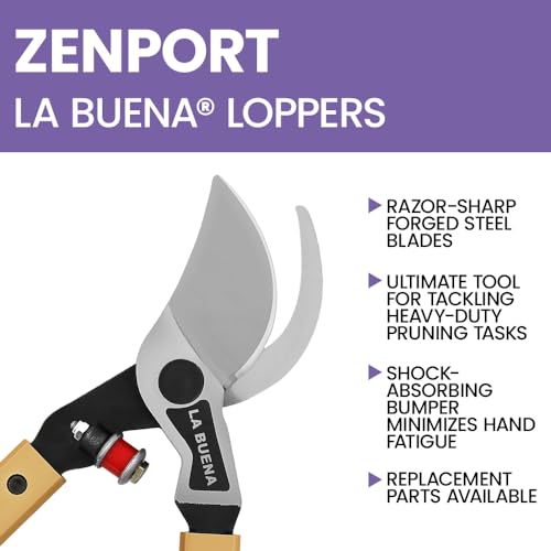 Zenport La Buena MB26 Professional Bypass Lopper 26-Inch Handles Gold