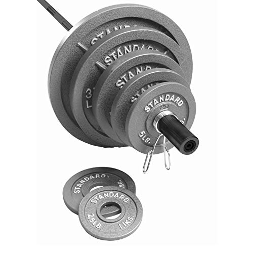 CAP Barbell 300 Pound Olympic Set Grey