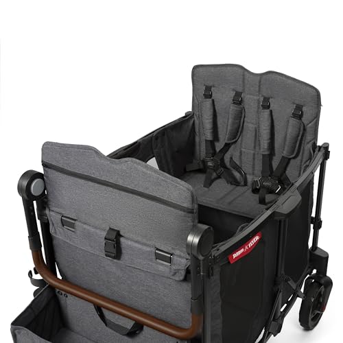 Radio Flyer Voya XT Quad Stroller Wagon 4-Seater Gray