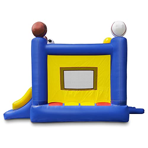 Cloud 9 Commercial Grade Sports Bounce House 100% PVC 17' x 13' Multicolor Inflatable
