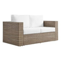 Modway Convene Outdoor Synthetic Rattan Loveseat White