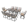 PatioFestival 11-Piece Outdoor Bistro Set Beige