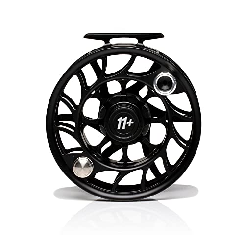 Hatch Outdoors Iconic Plus Large Arbor Fly Reel Black/Silver