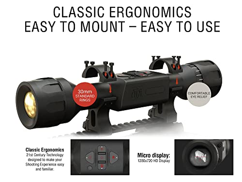 theOpticGuru ATN Thor LTV Ultra Light Thermal Hunting Scope 4K+ Black