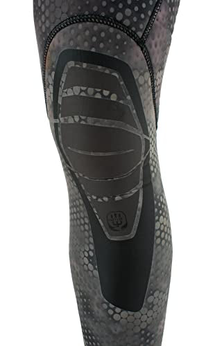 SEAC Seac Snake Man Two-Piece Open-Cell Neoprene Wetsuit 5mm Large Grey Camo