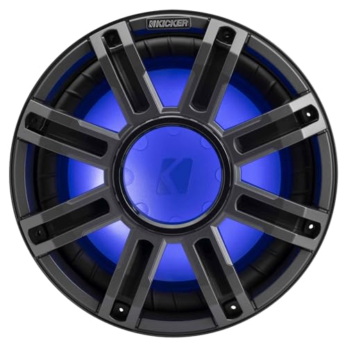 KICKER 12-Inch Premium Marine Subwoofer & 48KXMA12002 Amp Bundle