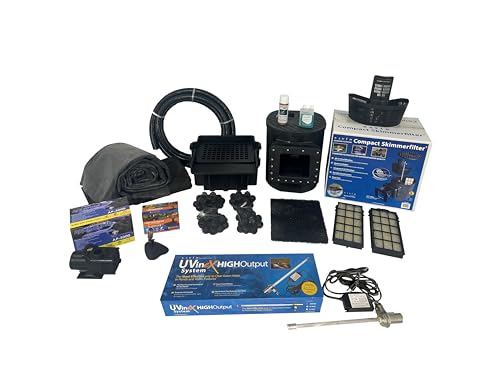 HALF OFF PONDS Savio Select 3000 Water Garden and Pond Kit with EPDM Rubber Liner & UV Clarifier Black