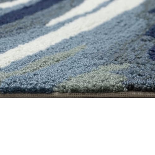 Liora Manne Capri Indoor/Outdoor Handmade Synthetic Blend Area Rug Wave Ocean 7'6" x 9'6