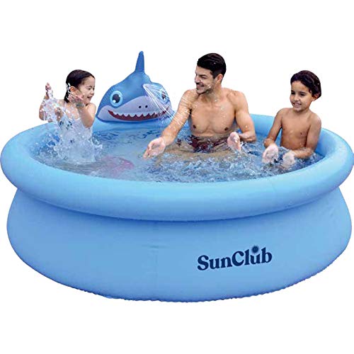 Inflatable Kiddie Pool 3D Shark Float 60"x16
