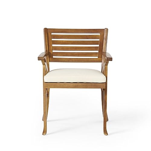 Christopher Knight Home Hermosa 5-Pc Acacia Wood Dining Set Teak Finish