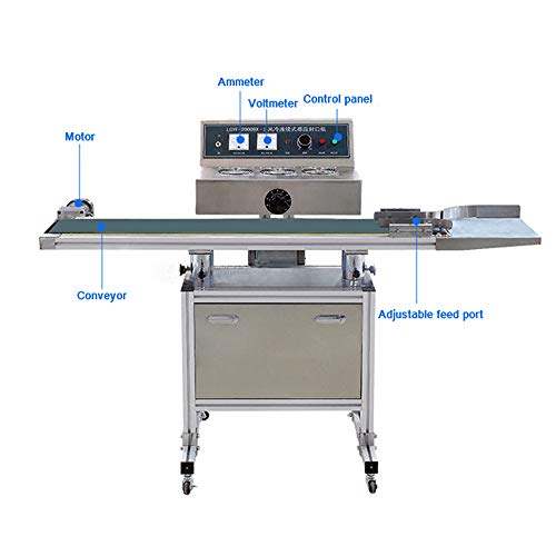 Packaging Supply Continuous Electromagnetic Induction Sealer 20-130MM Silver