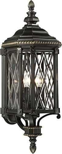 Minka Lavery Bexley Manor Outdoor Wall Light 4-Light Black/Gold
