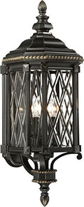 Minka Lavery Bexley Manor Outdoor Wall Light 4-Light Black/Gold