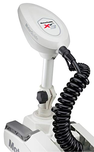 MotorGuide Xi3 Saltwater Trolling Motor Wireless Bow Mount 54-inch Shaft 70-Pound Peak Thrust GPS White